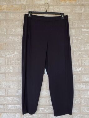 Eileen Fisher Organic Cotton Flat Elastic Waist Pant, Size Large, NWOT